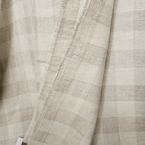 Fibre By Auskin Linen Wool 51x74 Throw Blanket - Picture 9 of 15